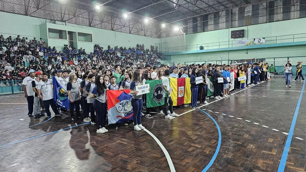 Realizada a abertura dos Jogos Escolares do Paraná em Rio Negro